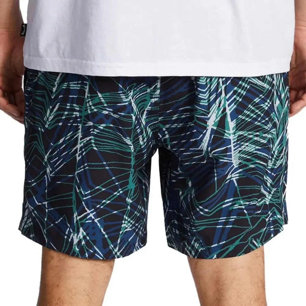 NEW Billabong Surftrek Elastic Waist Hybrid Shorts Swim Trunks,Casual Stretch M